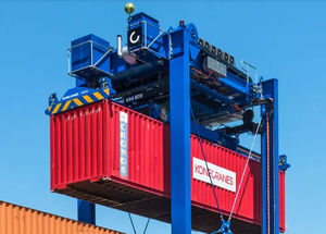 carretilla elevadora de tipo straddle (horcaja) para contenedores