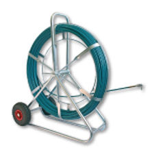 bobina para tendido de cables con rodillo de acero