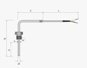 sonda de temperatura de silicio