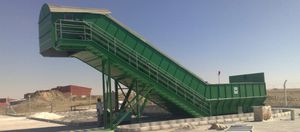 estación de tratamiento de residuos mezclada