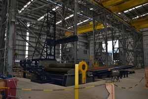 máquina roladora de 4 rodillos