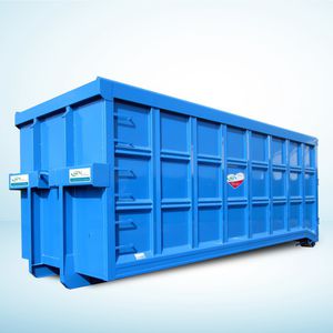 contenedor de residuos de acero inoxidable / para reciclaje / abierto
