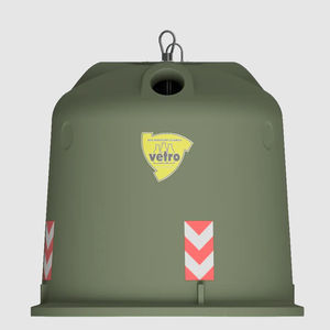 cubo de basura de plástico