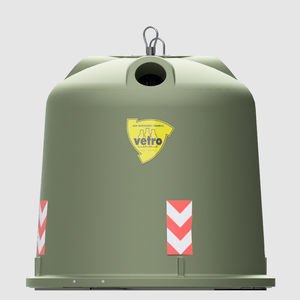 cubo de basura de plástico