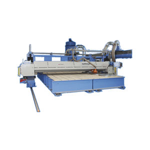 rectificadora plana / para chapa metálica / controlada por PLC / de grandes dimensiones
