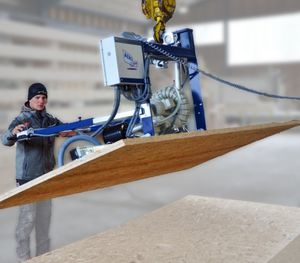 elevador de ventosas para planchas de madera / horizontal / pivotante