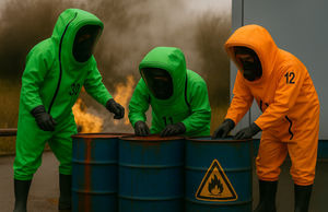 traje de protección química