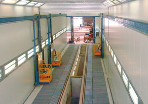 cabina de pintura cerrada