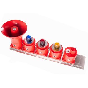 difusor sonoro con avisador luminoso de LED