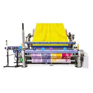 máquina de tejer con pinzas