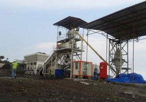 planta de hormigón móvil
