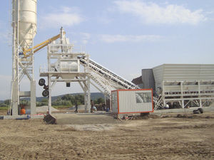 planta de hormigón móvil