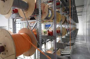 sistema de estanterías para depósito de almacenamiento