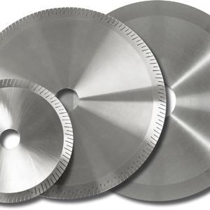 hoja de sierra circular / para tronzado / de diamante / para acero
