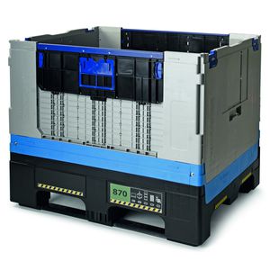 caja-palé de plástico / de transporte / plegable