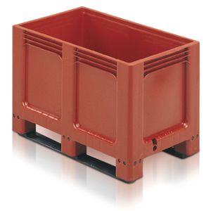 caja-palé de polietileno / para almacenamiento / plegable