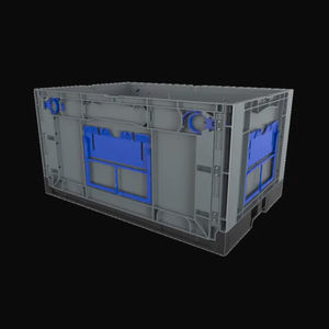 caja-palé de plástico