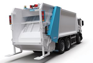 camión de basura carga trasera