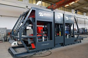 máquina para fabricación de bloques de hormigón