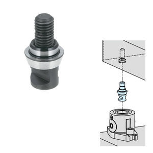 perno de bloqueo para sistema de centrado y de embridado de punto cero modular 1