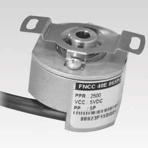 encoder rotativo incremental / con salida analógica / de eje hueco / con brida de sujeción