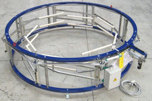 sistema de calibración para línea de extrusión de película soplada