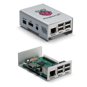 caja Raspberry Pi / compacta / rectangular / de aluminio