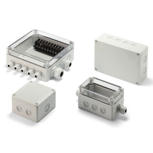 caja de terminales con preperforaciones métricas