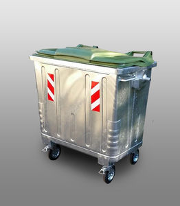contenedor de residuos de acero galvanizado