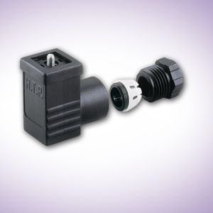 conector de alimentación eléctrica / DIN / rectangular / 2 polos