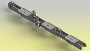 cadena para transporte con fijación