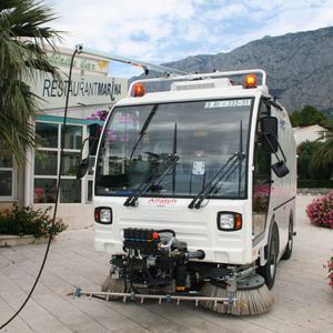 máquina lavadora de calles de alta presión