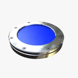 ventanilla de observación para recipientes / de acero inoxidable / de vidrio borosilicato / de brida