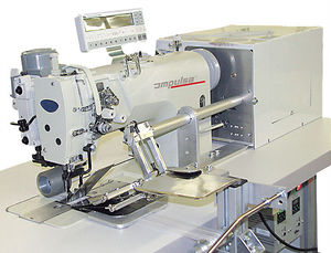 máquina de coser de 2 agujas