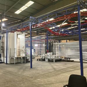 sistema de transporte para piezas pequeñas