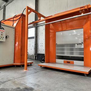 cabina de empolvado abierta