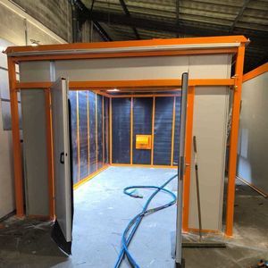cabina de chorro de arena de aspiración