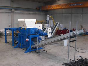 línea de producción de molino con trituradora