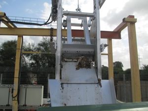 reja de desbaste para el tratamiento de aguas residuales