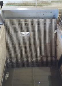 reja de desbaste con barrotes