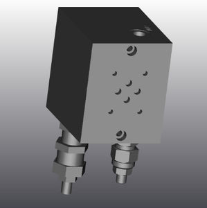 bloque hidráulico de 4 vías