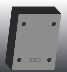 placa de apoyo de hierro fundido
