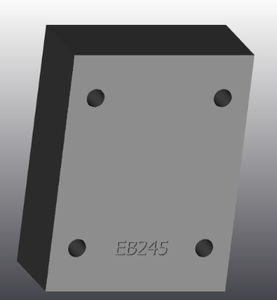 placa de apoyo de hierro fundido