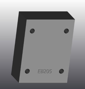 placa de apoyo de hierro fundido