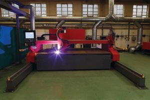 máquina de corte para metal / por plasma / de chapa / CNC