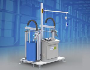 mezclador-dosificador para la producción de palas de aerogeneradores