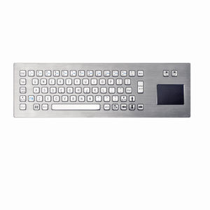 teclado de acero inoxidable cepillado 1