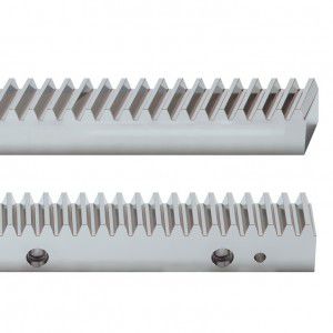 cremallera de dientes helicoidales / de precisión / de acero