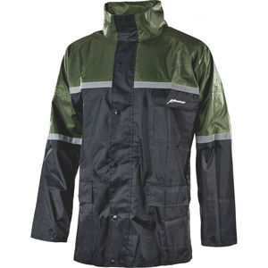 chaqueta de trabajo / impermeable / de poliéster / revestimiento de PVC