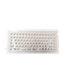teclado de mesa / de tecla mecánica / compacto / de acero inoxidable